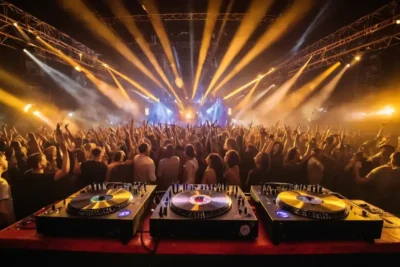 A pulsating atmosphere of music and dancing unfolds